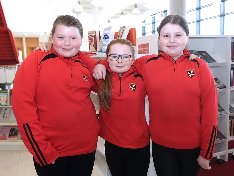 St Saviour's National School, Ballybeg pupils at the launch of the Safe Routes to School scheme 1