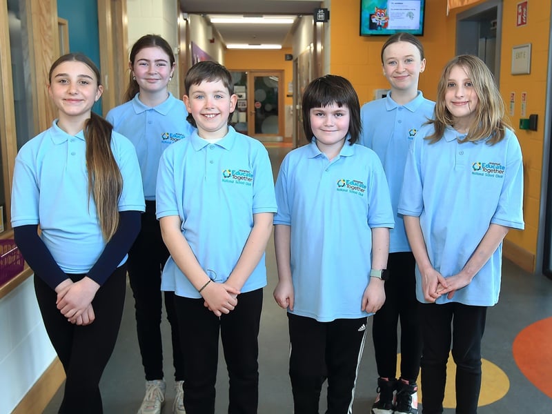 Waterford Educate Together National School pupils at the launch of the Active Travel Safe Routes to School scheme 1