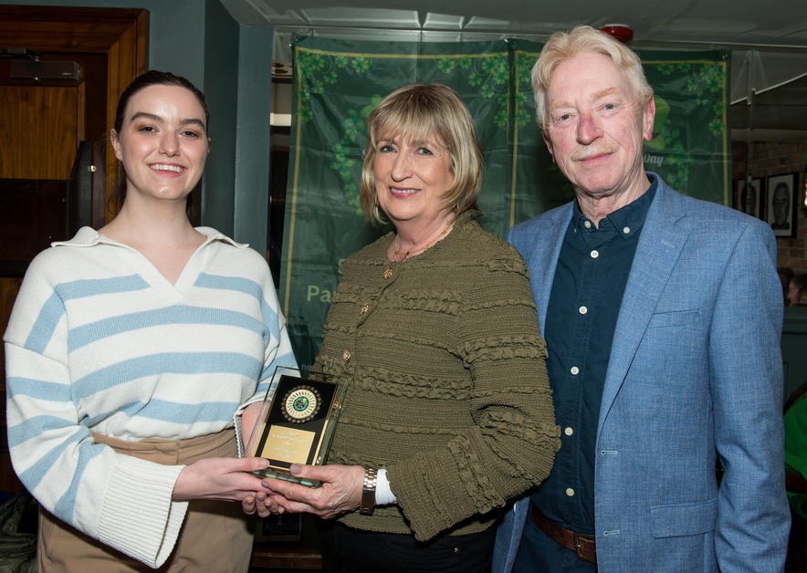 The stars of the Newbridge St Patrick's Day Parade were rightly awarded for their fantastic contributions to the dazzling display of culture!  Winners: O'Rourke's Bar- Emily McTigue, Joan and Brendan O'Rourke.