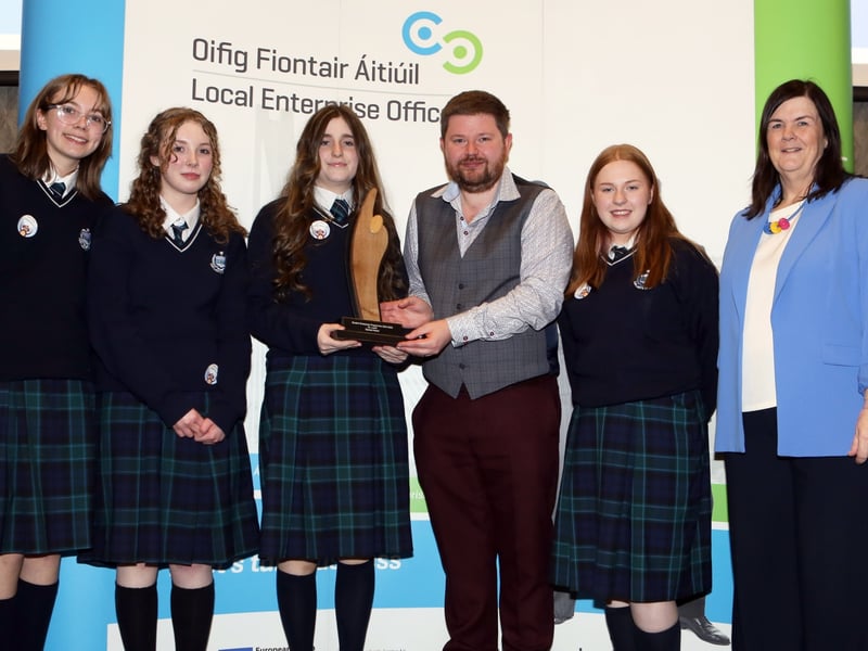 Below: Winner of the Educational Award for Louth are Inclusive Imaginations from Our Lady's College, Greenhills, Drogheda.