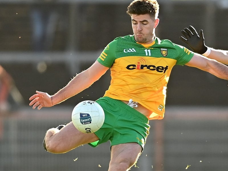Dáire Ó BaoillThe Gaoth Dobhair man is relishing the new rules and especially the two pointers. Another good day in front of goals and he also did his fair share of defending. 8.5