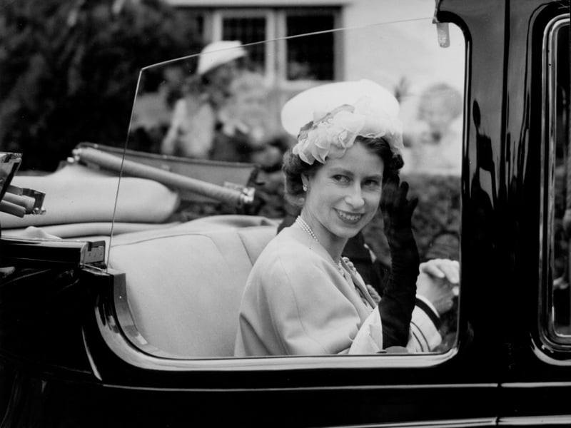 The Queen at the Llangollen Eisteddfod in 1953