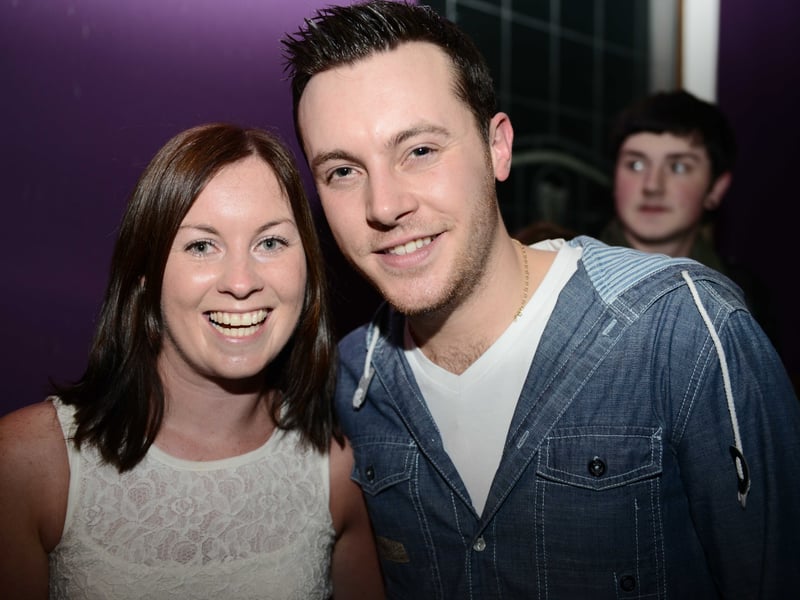 Caption: Nathan Carter with Louise Kenny after the concert in Cooney's Hotel, Ballymahon