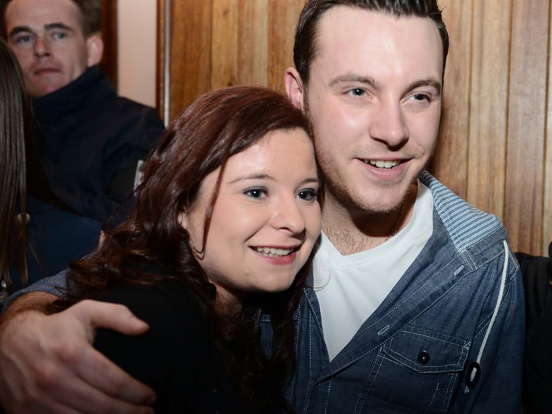 Caption: Nathan Carter and Aoife Kelly in Cooney's Hotel, Ballymahon