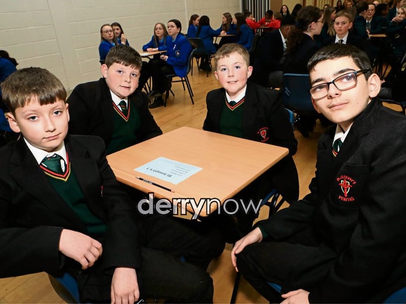 St. Joseph's Boys' School quiz team.