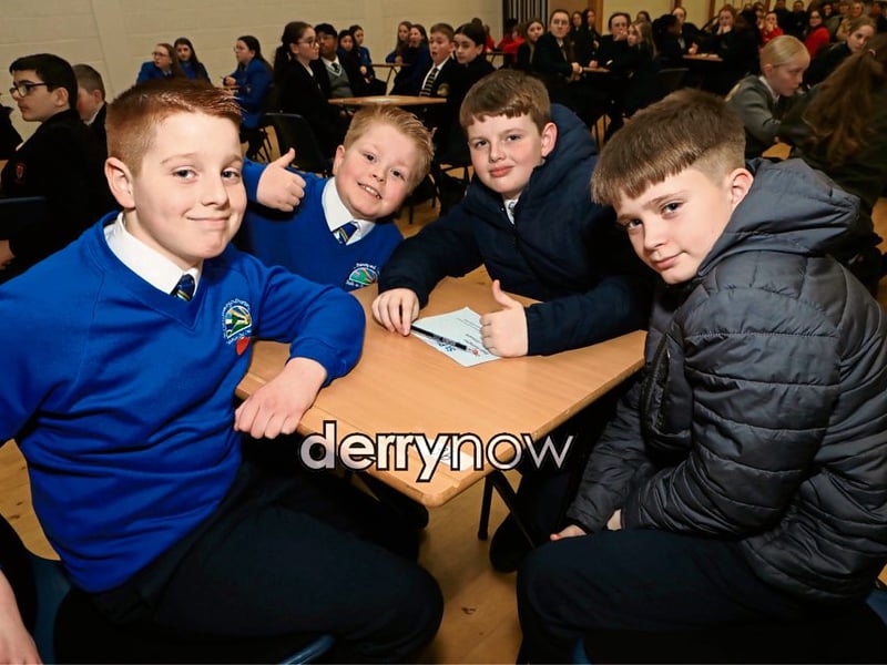 St. Paul's PS quiz team.