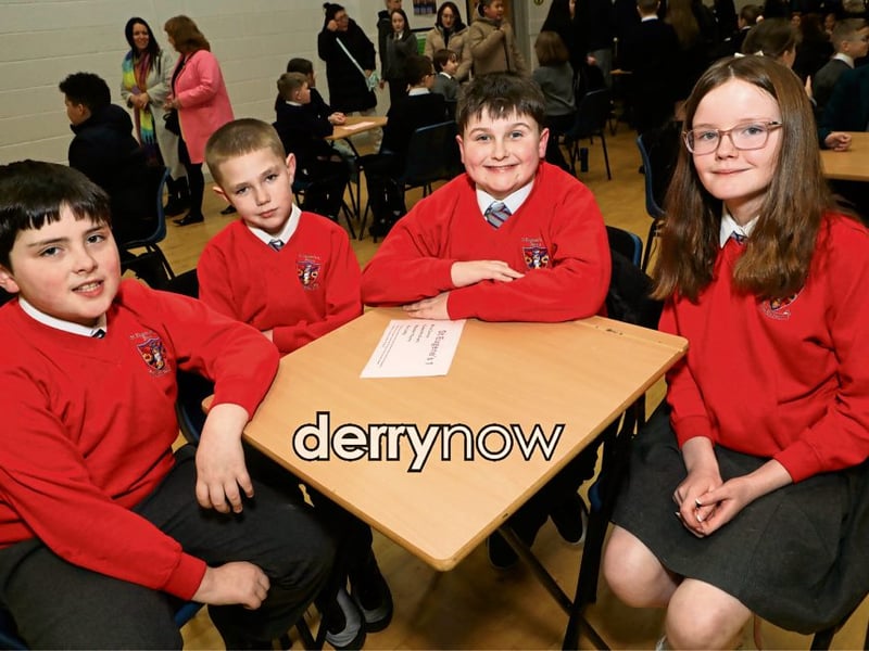 St. Eugene's PS quiz team 1.