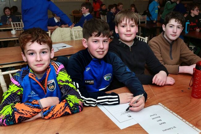 Th team from St Colman's N.S, Stradbally.