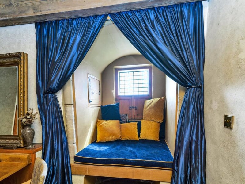 The bedrooms within Law Castle are full of character.
