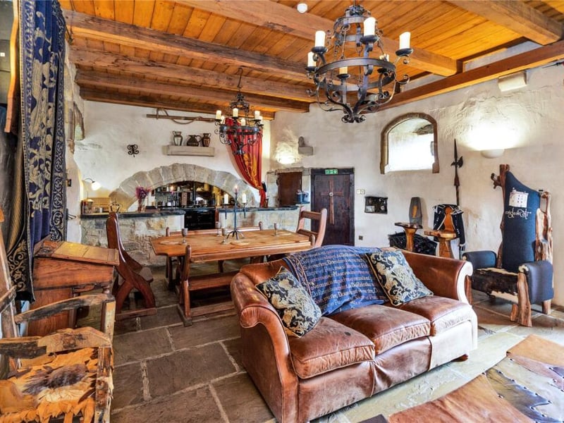 Law Castle is a striking fusion of medieval architecture and modern comfort.