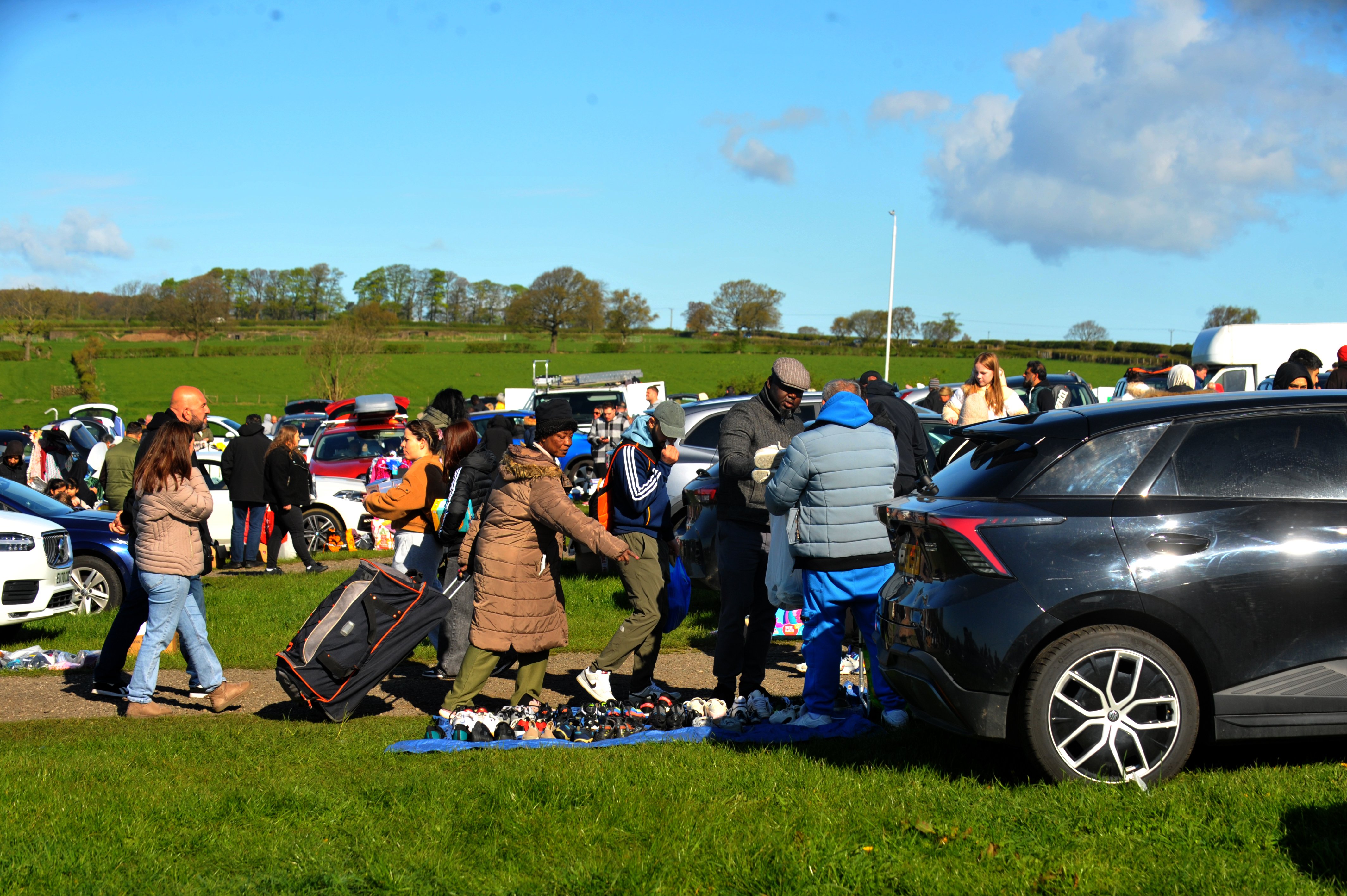 Plenty of stalls and visitors.