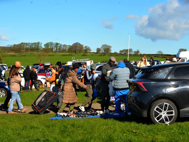 Plenty of stalls and visitors.