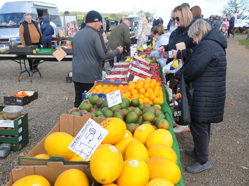 Fresh fruit for sale at the car boot sale.