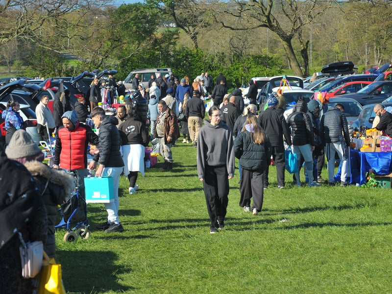 The car boot sale runs every Sunday.