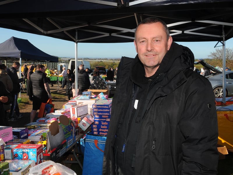 Trader Ray Charlton from Huddersfield has been selling at car boot sales since 1988 and comes to Yeadon every week.