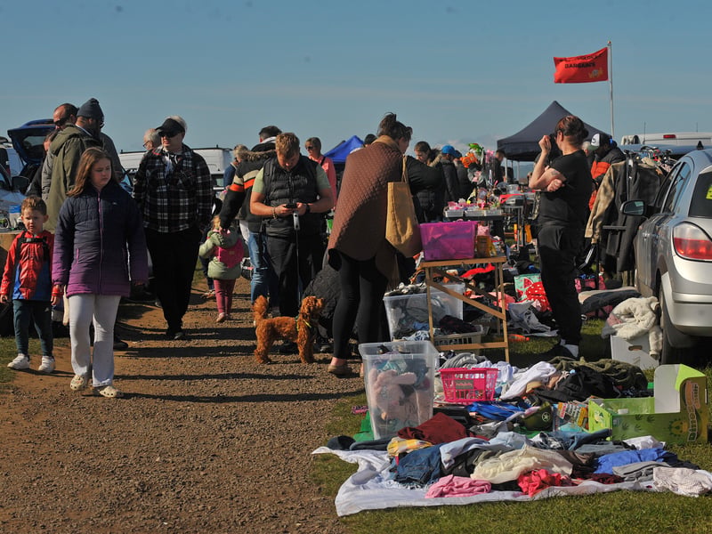Plenty of people showed up for this week's car boot sale.