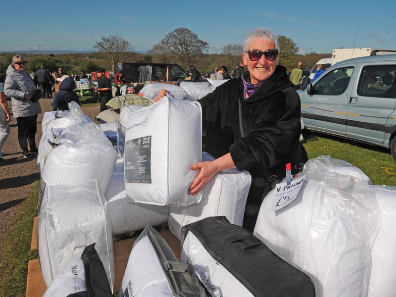 Trader Karen Pearson, with her family business Tilli Textiles. "It's very well run, the organisers are absolutely amazing and as a woman on my own they support me greatly," she told the YEP.