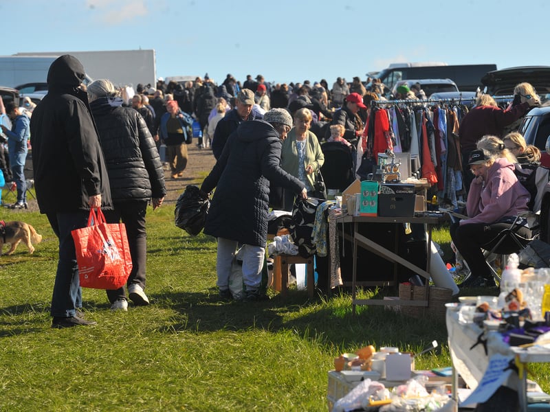 Plenty of stalls and visitors.