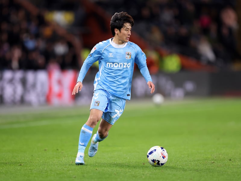 The winger could miss Coventry's final three matches due to a rib injury. Sakamoto sat out Friday's 1-1 draw against Blackburn Rovers. 