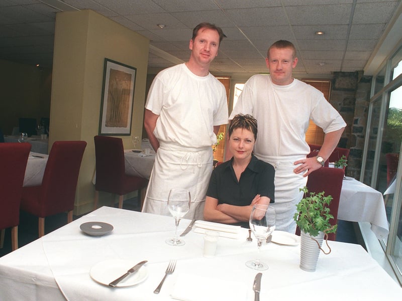 Cary Brown, right, with Alison Taylor and Richard Burden, left, at Carriages restaurant, on Abbeydale Road South, Sheffield, in 1999