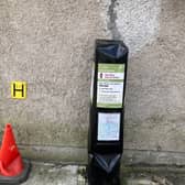 An out-of-order parking meter in Galway City 