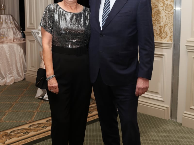 Caption: Carolyn & Albert Cooney, Longford GAA chairperson Photo: Syl Healy.