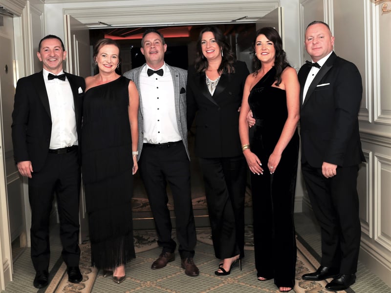 Caption: Neil & Irene Brady, Cathal O'Reilly, Pauline Duffy, Anne Marie Mallon & Martin Mulleady. Photo: Syl Healy.
