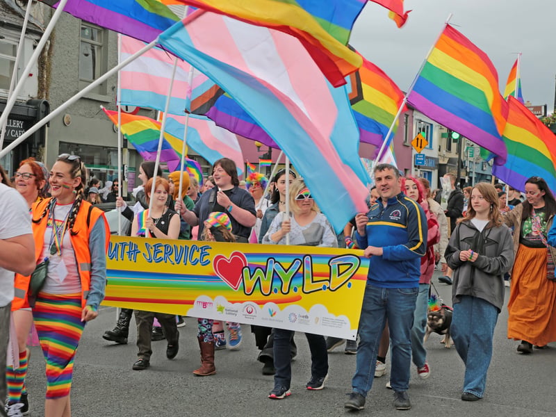 Caption: Longford Youth Services supporting last Saturday's Longford Pride parade