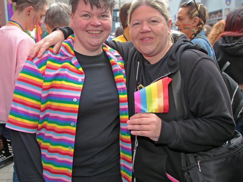 Caption: A proud day: Sam and Linda McGarry
