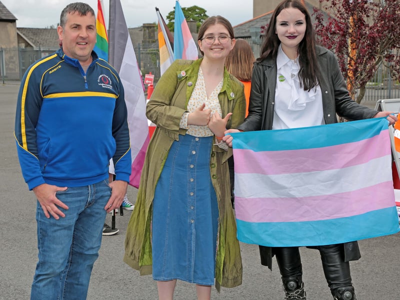 Caption: Mark Noble (CLYS), Terri Kemple and Naoise Connelly