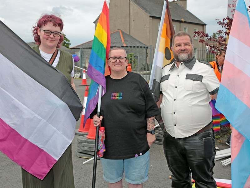 Caption: Spud Byrne, Max O'Connor and John Cunningham