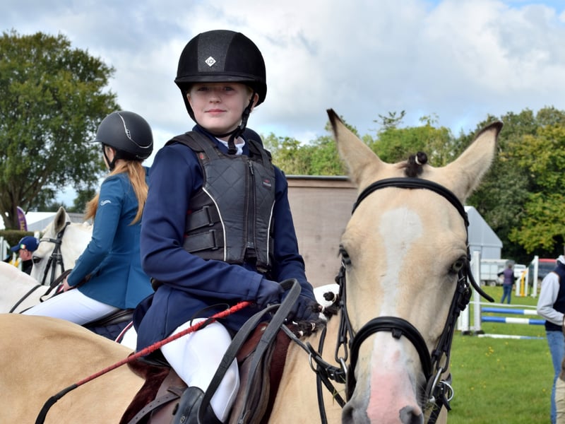 Caoimhe Treacy had two double clear rounds in one of the Equestrian events on My Blessington Mayfly Revilo owned by Ann Sheehy.
