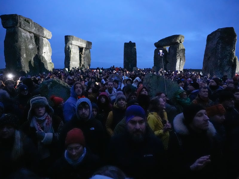 In Wiltshire, the prehistoric Stonehenge monument was busy this year.