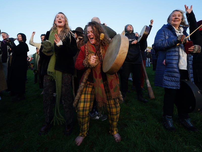 Across the Irish Sea, a monument in Newgrange, Co Meath, which is thought to be more than 5,000 years old drew a number of people keen to mark the solstice.