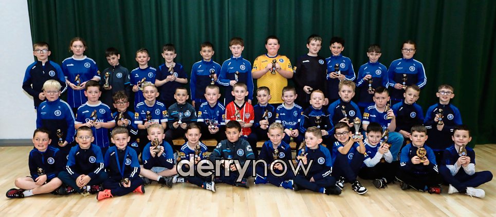 Group of award winners at the Trojans Youth & Community Group annual Youth Presentation of Awards held in St. Cecilia’s College. (Photos - Tom Heaney, nwpresspics)