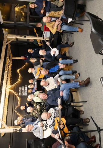 Mountmellick Men's Shed, Portlaoise Men's Shed and Rathdowney Men's Shed performing with Denise Boyle at the Laois School of Music and Music Generation Laois Adult Students Christmas Concert in Laois Music Centre.