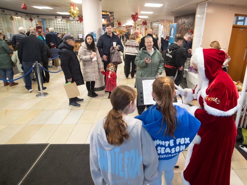 A busy 'Santa Saturday' at the Derry Credit Union.
