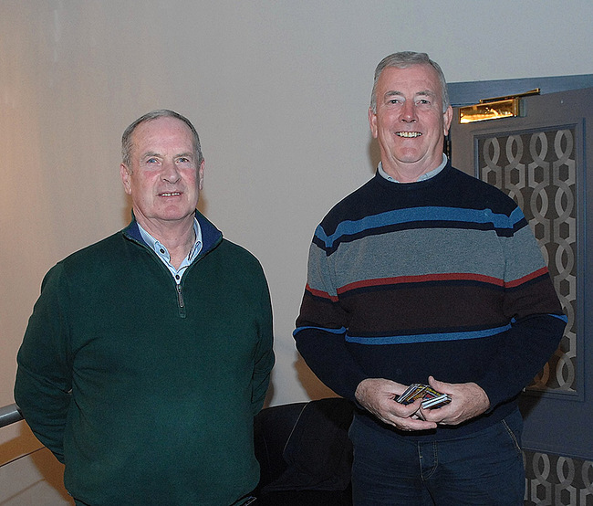 Chairman Brendan Byrne and Denis McArdle.