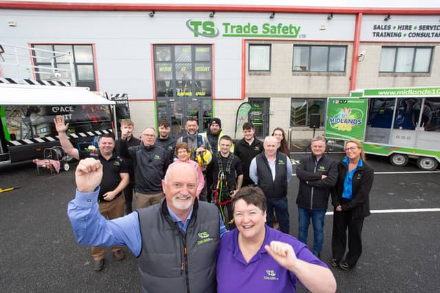 AS it moves into its third decade in business, Tullamore based Trade Safety Ltd has grown impressively to become an industry leader in health & safety, consultancy, training, and equipment sales and hire. Headed up by husband and wife team Austin and Patricia Handy, Trade Safety celebrated reaching the 20-year milestone with an open day last Friday at its headquarters in Sragh Business Park on Sragh Avenue in Tullamore.