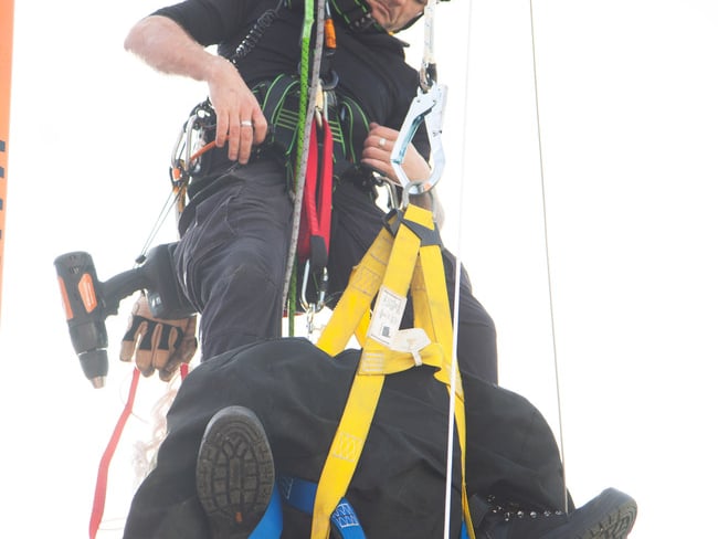 Aidan Marrinan gave a high rescue demonstration.