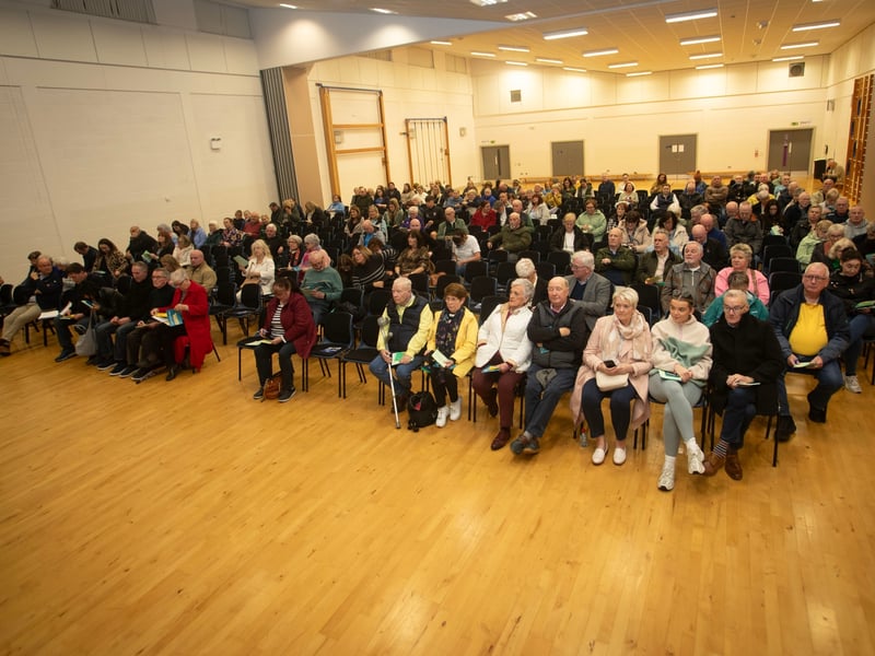 The attendance at Monday night's Derry Credit Union Annual General Meeting in St. Mary's College.