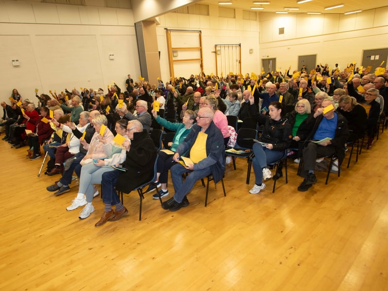 One of the votes at Monday night's Derry Credit Union AGM.