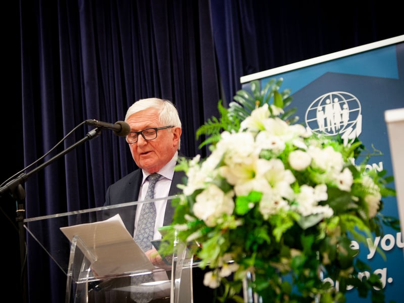 John Bradley addressing the attendance at Monday night's AGM.