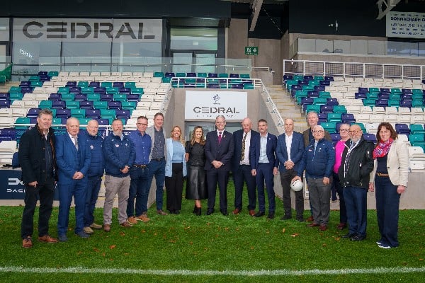 Kildare GAA Executive and Management Team: Colm Farrell Kildare GAA County Vice Chairperson, County Secretary Christine Murray, Jarlath Burns Uachtaran Cumann Luthchleas Gael, Mick Gorman County Kildare Chairperson, Alan Duney Treasurer, Louise Conlon Operations Manager