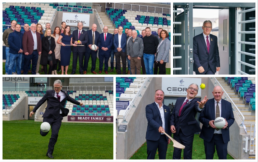 The newly redeveloped Cedral St. Conleth’s GAA Stadium officially opened in Newbridge, Co. Kildare over the Bank Holiday weekend, hosting the highly anticipated Joe Mallon Motor’s Kildare Senior Football Championship Final where Naas triumphed over Celbridge in a thrilling finish. This milestone moment saw thousands of fans gather at the modernised stadium, which stands as a symbol of pride for Kildare GAA and a dynamic venue for Newbridge, promising to draw in sports tourism, bolster local businesses, and invigorate the community. The redevelopment of Cedral St. Conleth’s Park, a €18 million project that took 18 months to complete, was led by Kildare GAA, whose team of volunteers, alongside Donnacha O'Brien Engineers, Eliotts Construction, and the title sponsor Cedral, transformed the venue into a state-of-the-art sports hub. Jarlath Burns, President of the GAA, officially cut the ribbon to mark the opening of the new stadium and said, “This is an incredible day for Cedral St. Conleth’s Park and we gather here today with joy, pride and anticipation.  “I reflect too on St. Conleth himself who was a metal worker for St. Brigid and today we can also see the fantastic metal work that forms part of the construction of this stadium.”  He also paid tribute to the supporters and said, “Kildare fans are special they wear the white with pride.  This stadium will mark many special occasions where friendship and rivalries alike will be forged. “The work”, he said “is only beginning, we need to see every seat filled and young boys and girls enjoying Gaelic games here for generations to come. “ The new stadium includes a 3,000-seat stand offering optimal views and upgraded facilities, designed to enhance the experience for spectators and players alike. The stadium now features enlarged dressing rooms, advanced lighting, a modern scoreboard, and an expanded pitch that meets the highest standards, making it a premier Gaelic games venue in Leinster.