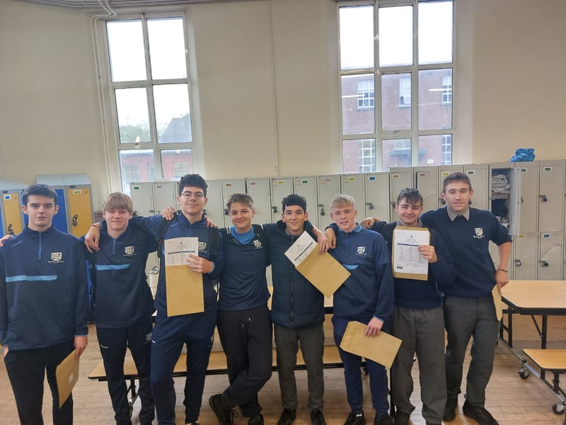 In Pictures: Smiles and delight in Mountmellick on Junior Cert Results Day