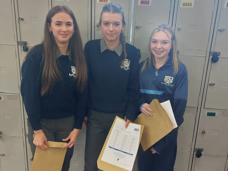 In Pictures: Smiles and delight in Mountmellick on Junior Cert Results Day