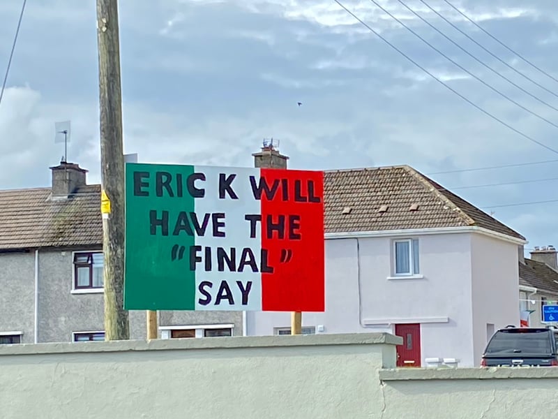 Rathdowney and Errill have been decked out with flags, window displays and bunting ahead of the Laois senior hurling final against Clough/Ballacolla. Local businesses and homes have come out in force to show their support.