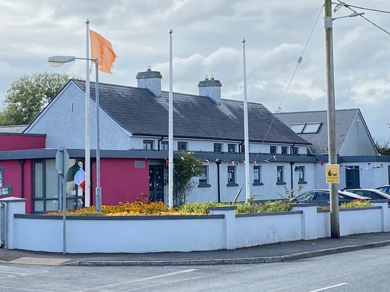 Rathdowney and Errill have been decked out with flags, window displays and bunting ahead of the Laois senior hurling final against Clough/Ballacolla. Local businesses and homes have come out in force to show their support.