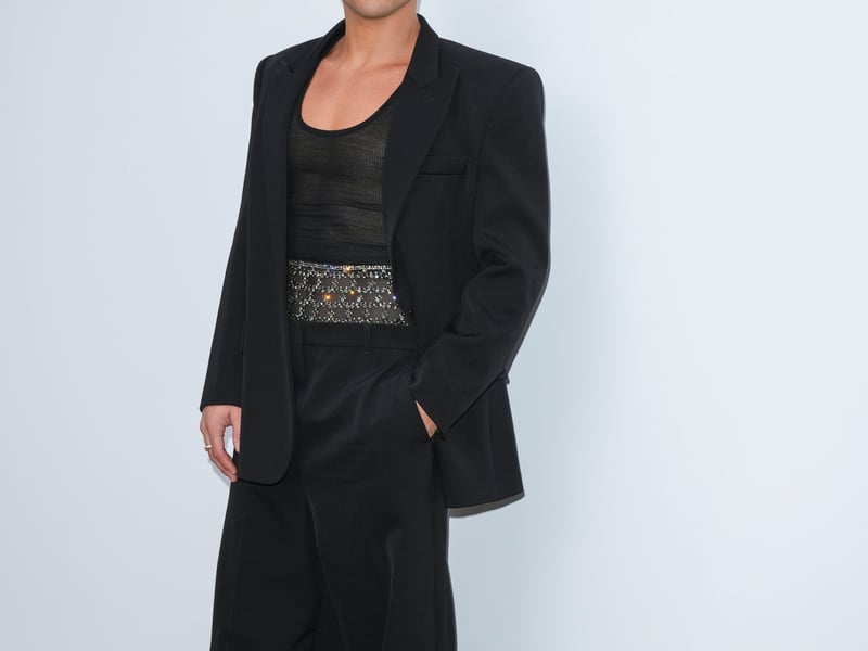 Sports stars joined the star-studded front row, with tennis player Maria Sharapova and Olympic diver Tom Daley sporting McCartney’s quintessential boxy ensembles.